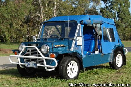 Peter L Squadron Blue Moke called Stealth