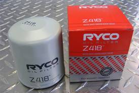 A picture of the Rycoe Z418 oil filter that suits the Moke