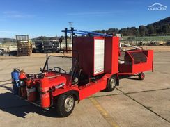 A picture of the Emergency Moke vehicle from Driveline Australia in Jet Red