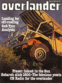 The cover of Overlander magazine with a picture of a FJ Toyota with a tinnie on top