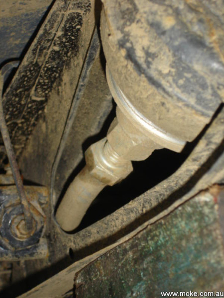 bent rear suspension on a Moke